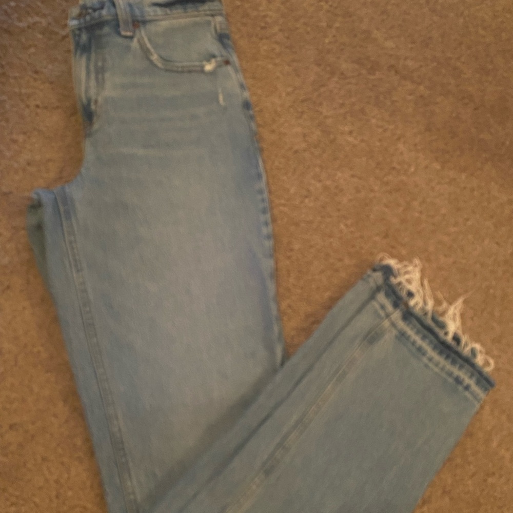 Abercrombie & Fitch 90’s Straight Mid Rise Curve Love